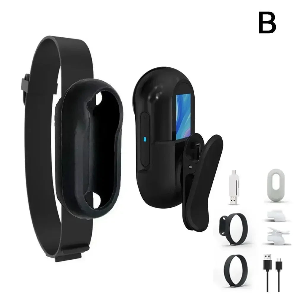 Pet Collar Camera USB Rechargeable HD 1080P LCD Display Lightweight Pet Sport Camera Support Video and Photo Function for Cats