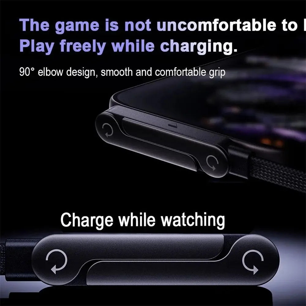 240W Fast Charging Foldable Phone Holder Data Cable Fast Charging Cable Phone Tablet Foldable Holder 2-in-1