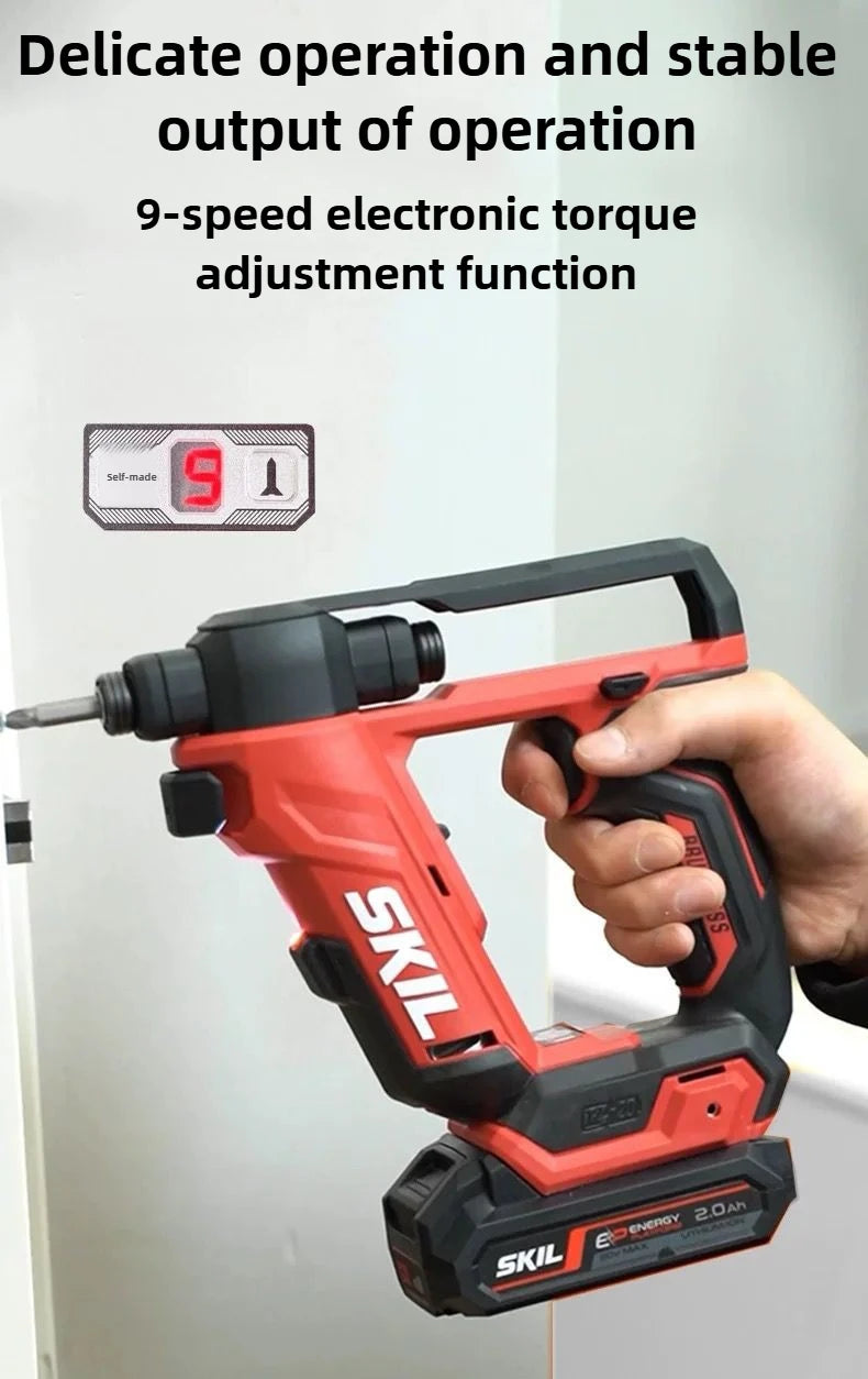 SKIL DL6300 1/4 Inch Electric Impact Drill Electric Screwdriver 50N.m Brushless Motor Double Headed Quick Change 12V/20V Battery