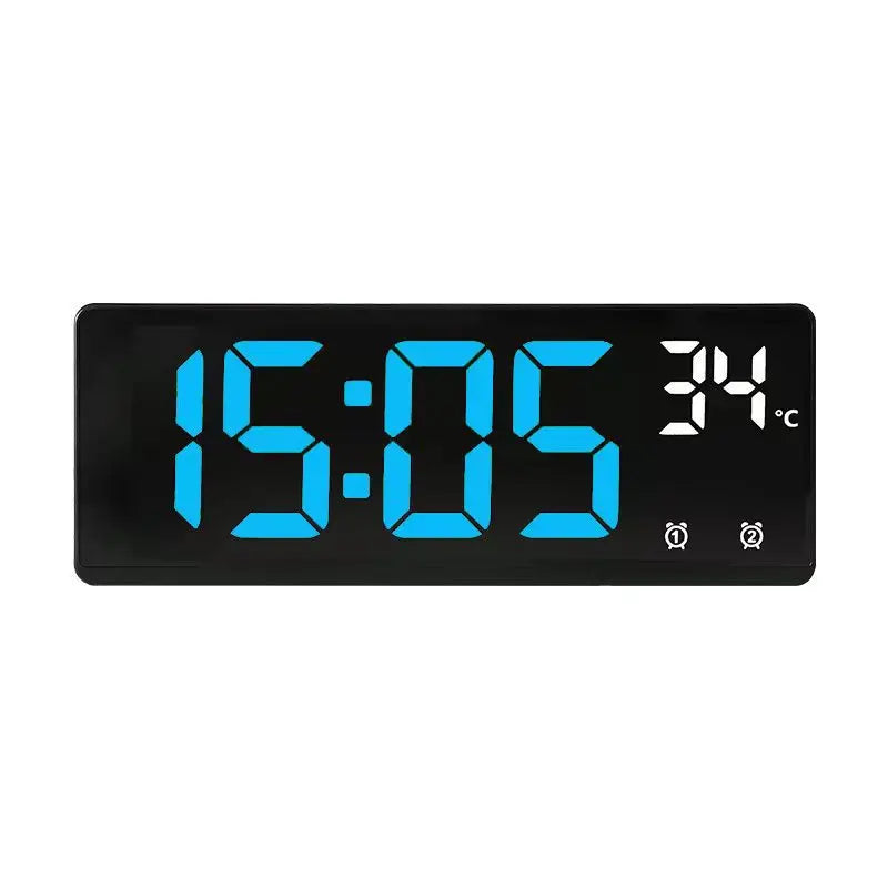 Voice Control LED Digital Alarm Clock Desktop