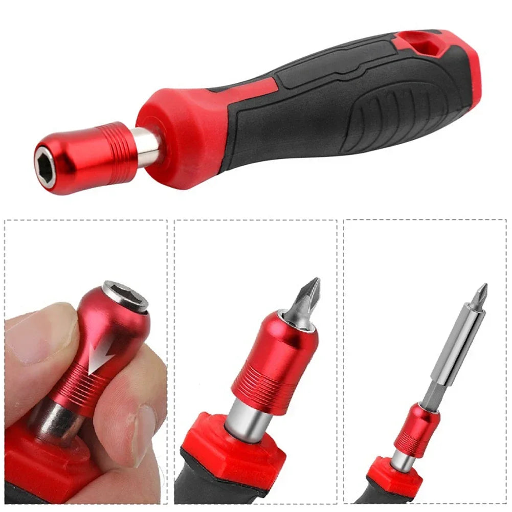 1pc 1/4'' Hex Screwdriver Handle Magnetic Screw Driver Bits Holder Self-Locking Adapter For Screwdriver Bits Socket Wrench Tools
