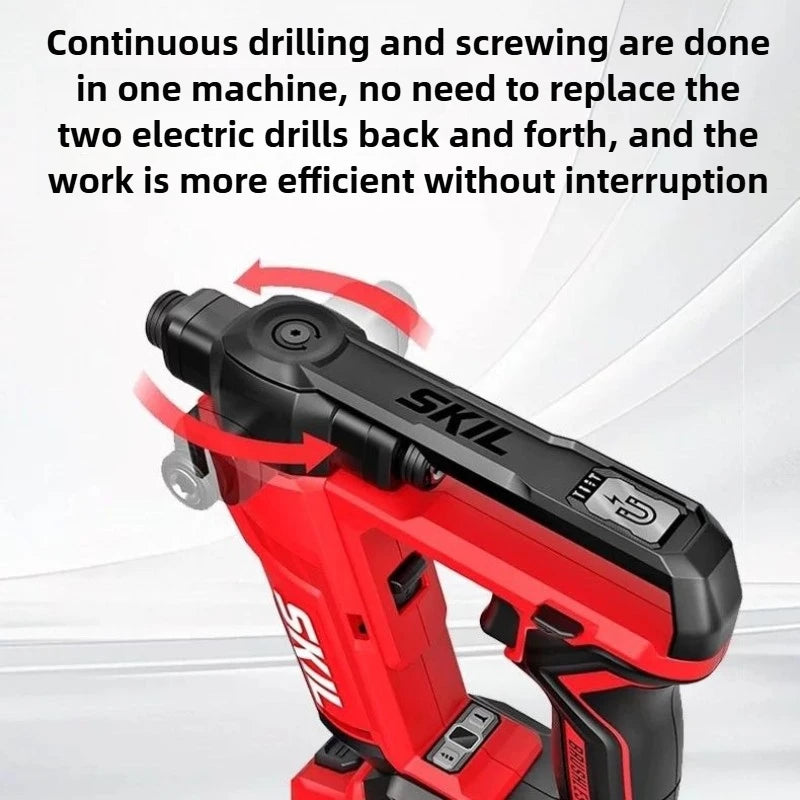 SKIL DL6300 1/4 Inch Electric Impact Drill Electric Screwdriver 50N.m Brushless Motor Double Headed Quick Change 12V/20V Battery