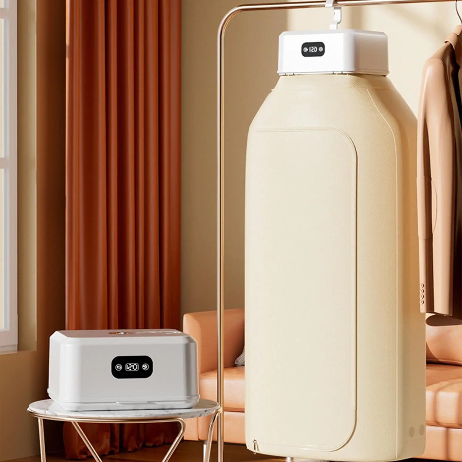 Foldable Clothes Dryer Drying Machine Electric Multifunctional Space Saving Drying Stand for Underwear Room Closet Home