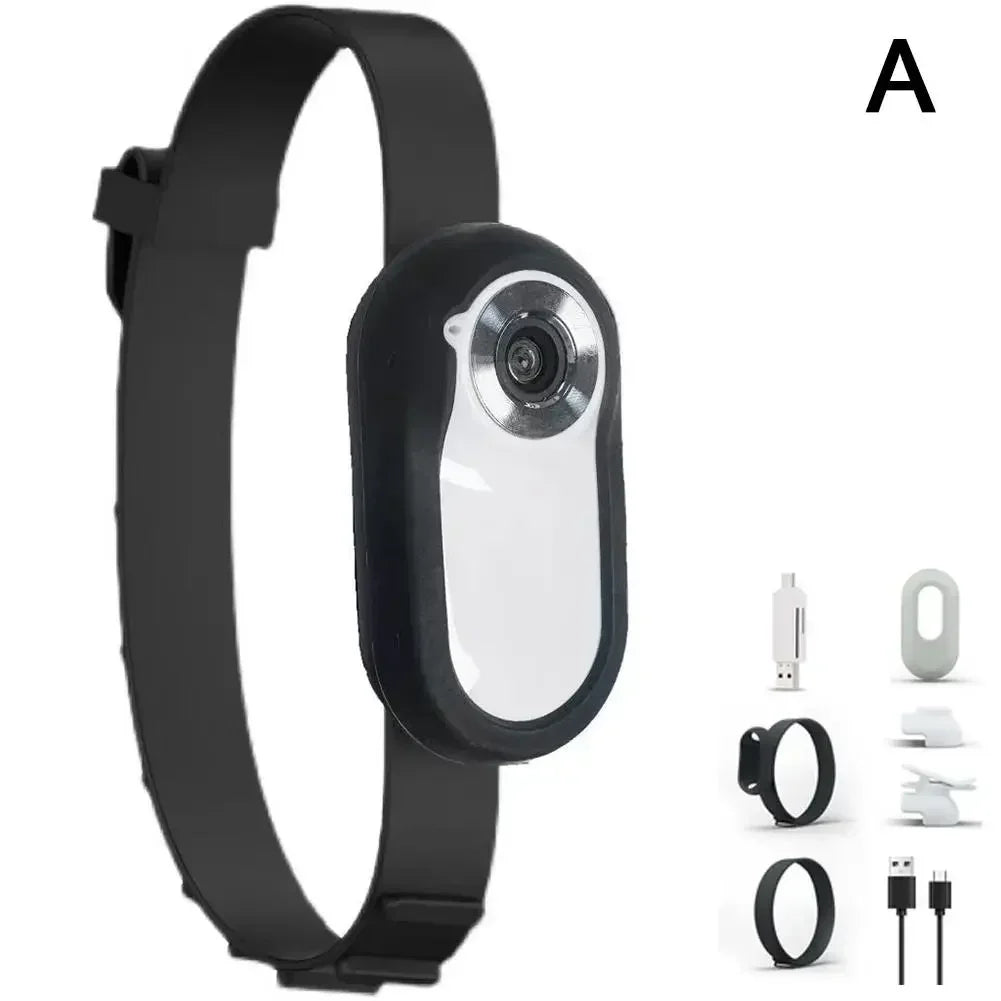Pet Collar Camera USB Rechargeable HD 1080P LCD Display Lightweight Pet Sport Camera Support Video and Photo Function for Cats