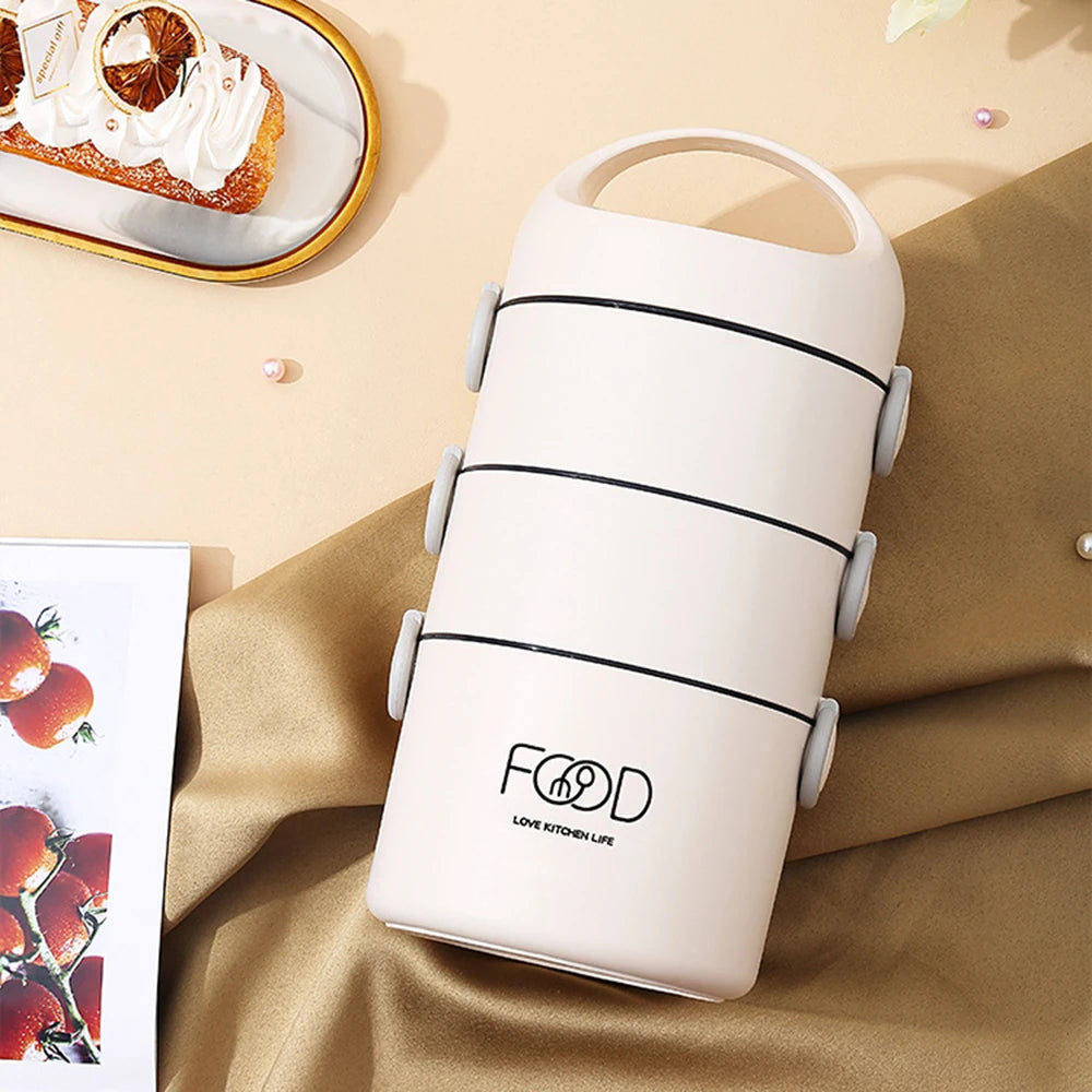 Stainless Steel Vacuum Thermal Lunch Box Insulated Lunch Bag Food Warmer Soup Cup Thermos Containers Lunch Box for Kids Tupper