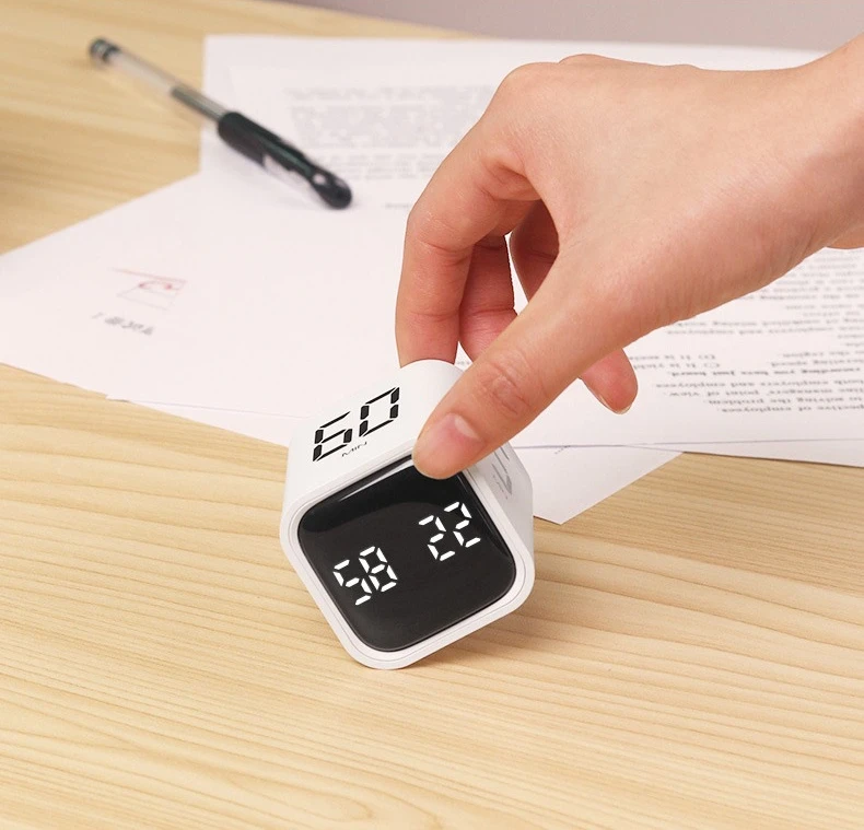 Productivity Cube Timer with Gravity Sensor LED