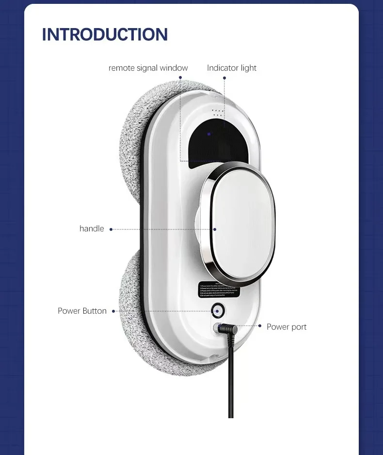 Remote Control Window Robot Electric Glass Cleaner