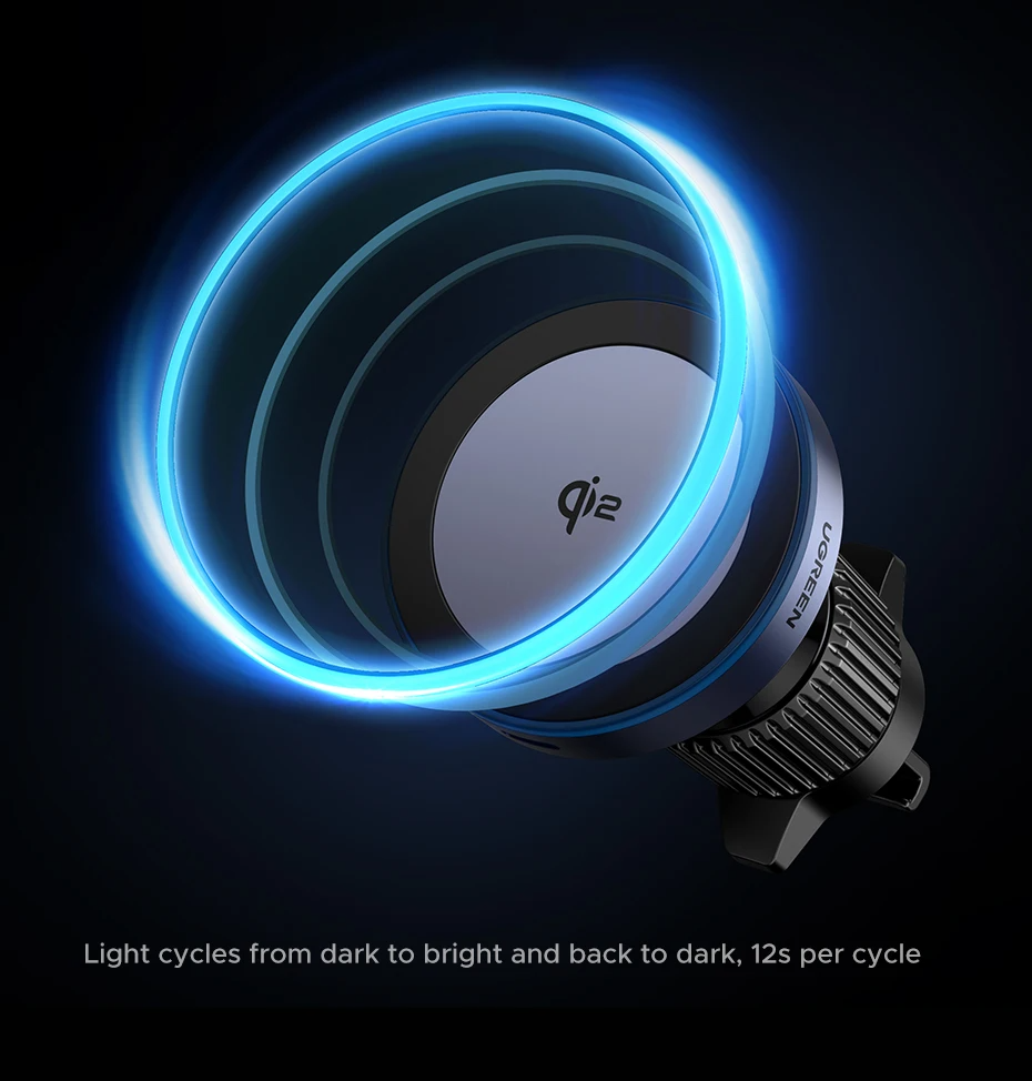 UGREEN Qi2 15W Magnetic Wireless Car Charger